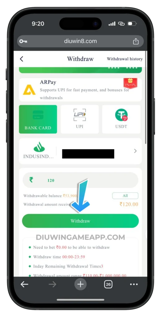 diuwin-withdrawal-page